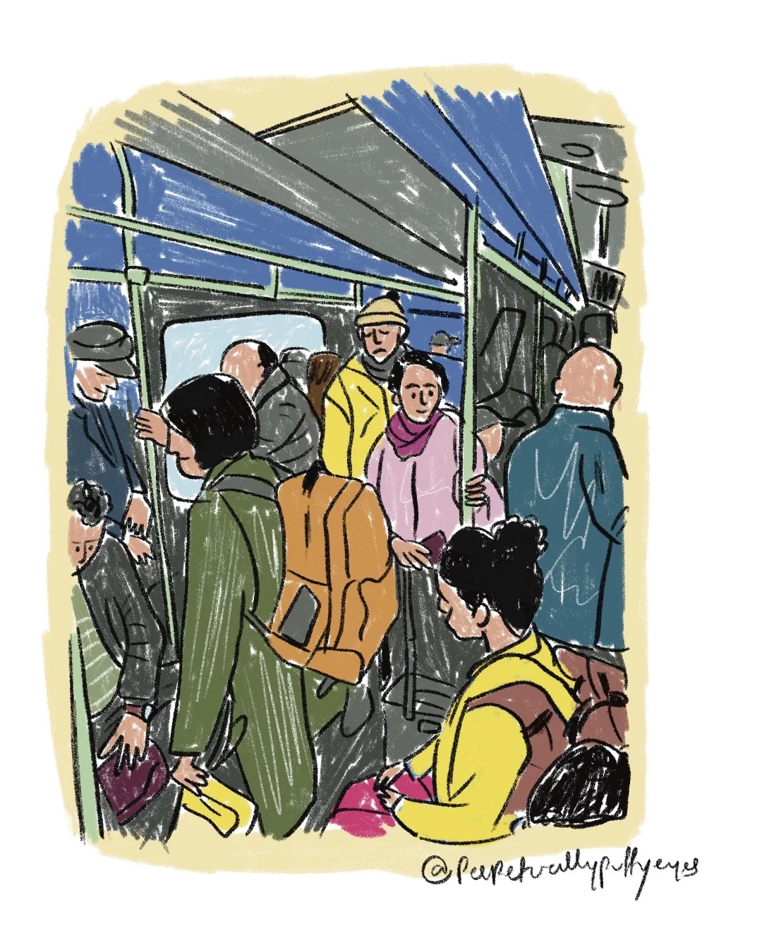 People in a subway